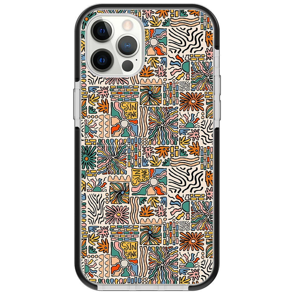 Spring Groovy Pattern Impact iPhone Case