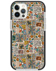 Spring Groovy Pattern Impact iPhone Case