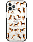 Beagle Hearts Impact iPhone Case