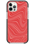 Psychedelic  Red Swirl iPhone Case