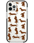 Baby Dachshund Collage Impact iPhone Case