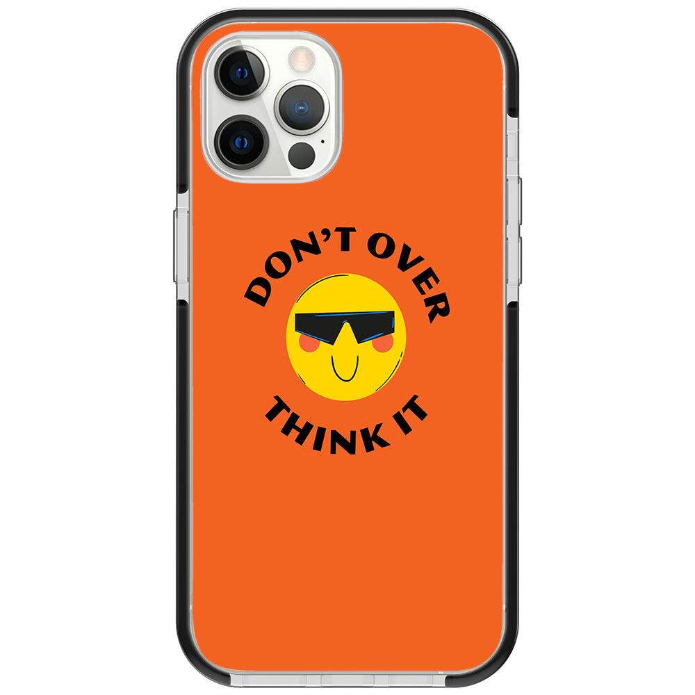 Don&#39;t Overthink Quote Impact iPhone Case