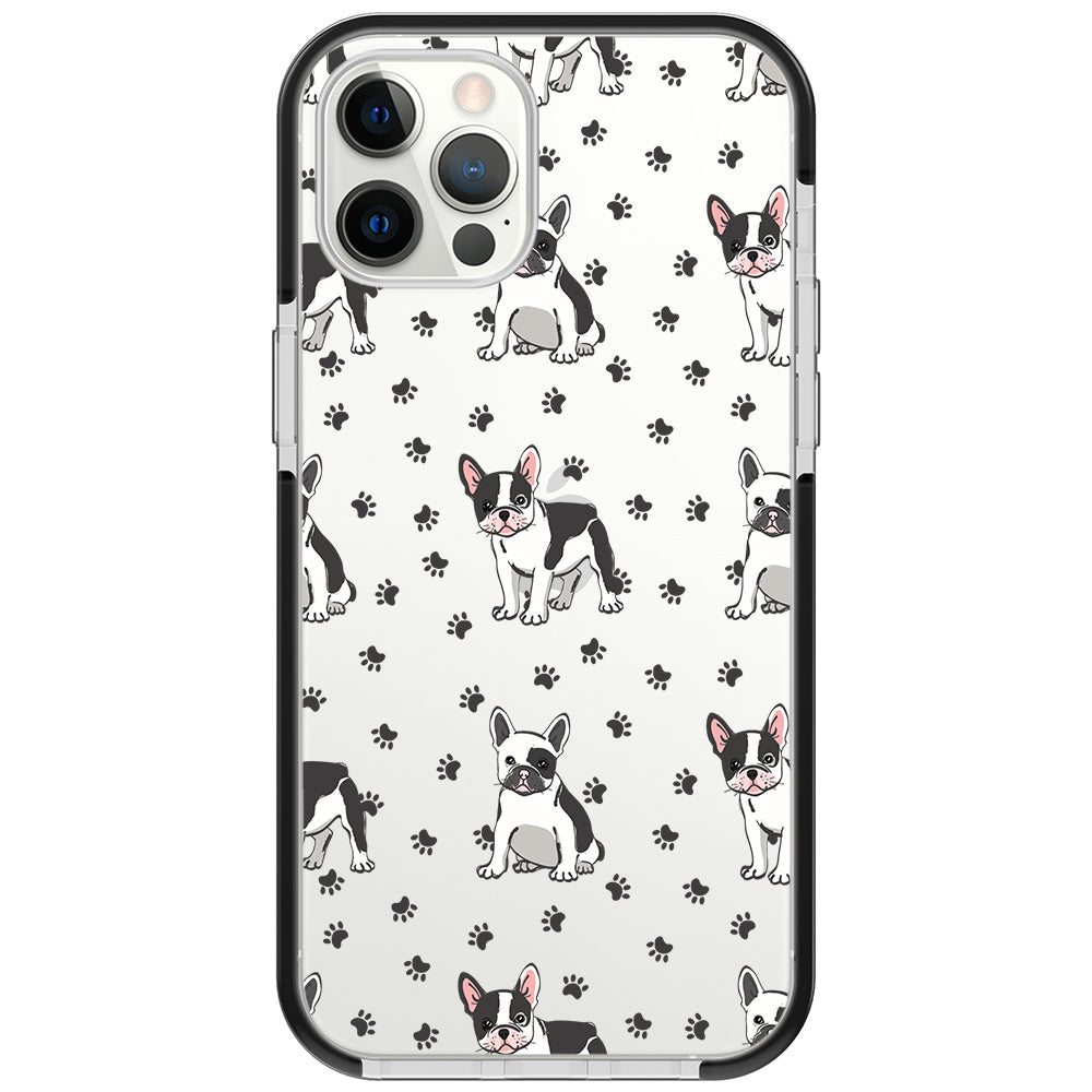 Frenchies Paws Collage Impact iPhone Case