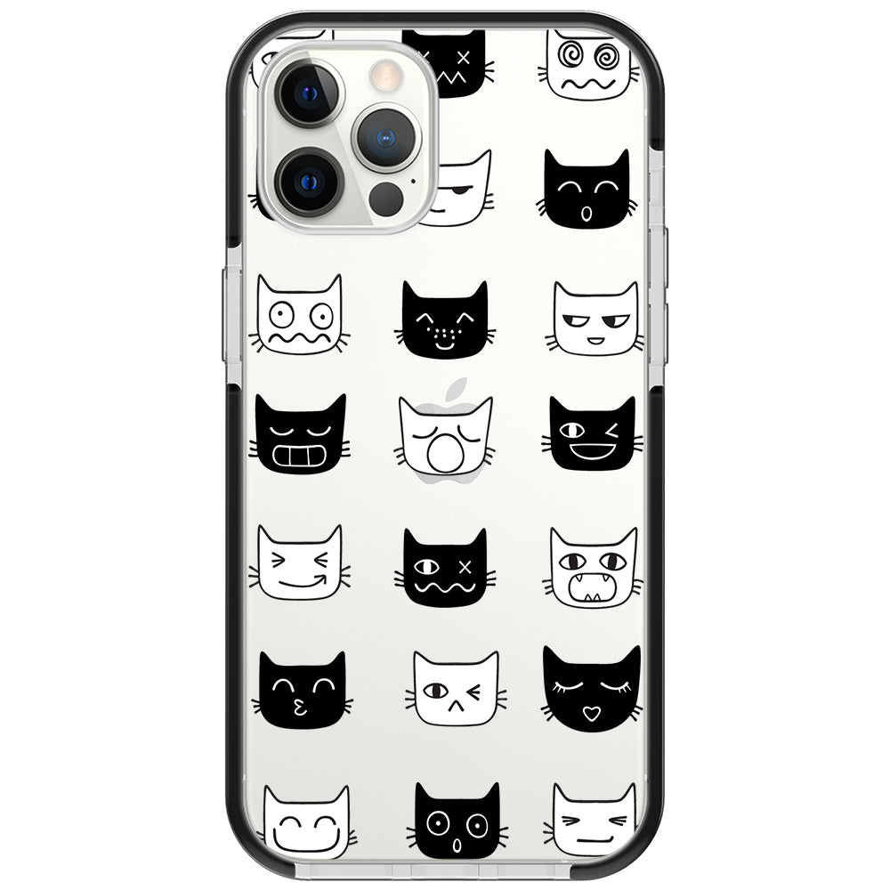 Cat Faces Impact iPhone Case