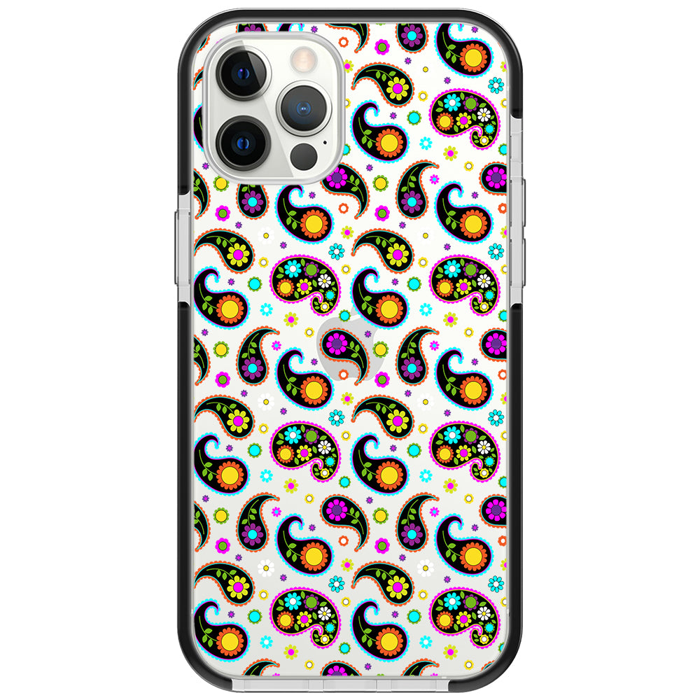 Colorful Paisley Impact iPhone Case