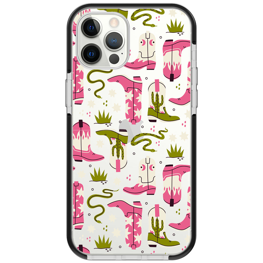 Pink Cowboy Boots Phone Case