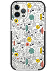 Minimal Scandinavian Flowers Impact iPhone Case