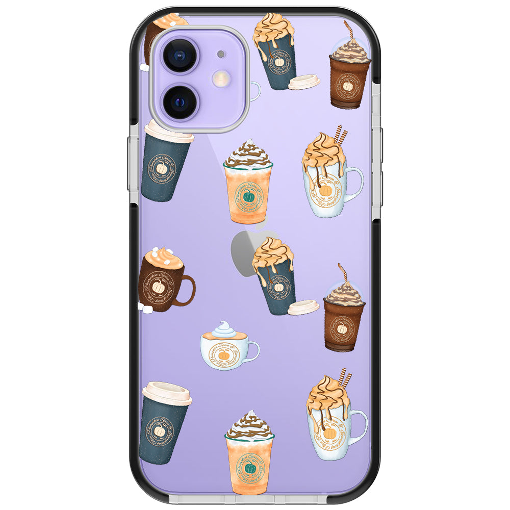 Pumpkin Spice Latte Collage iPhone Case