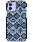 Ugly Sweater Blue White Impact iPhone Case