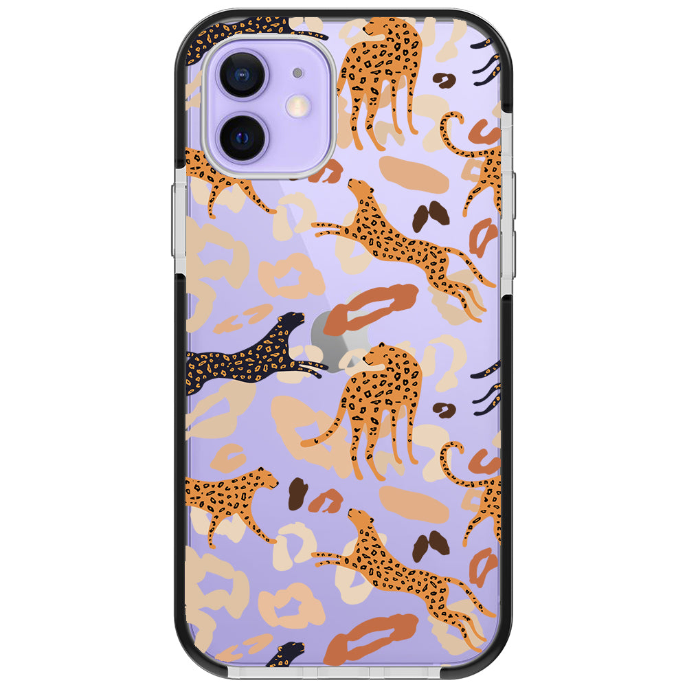 Abstract Leopard Impact iPhone Case