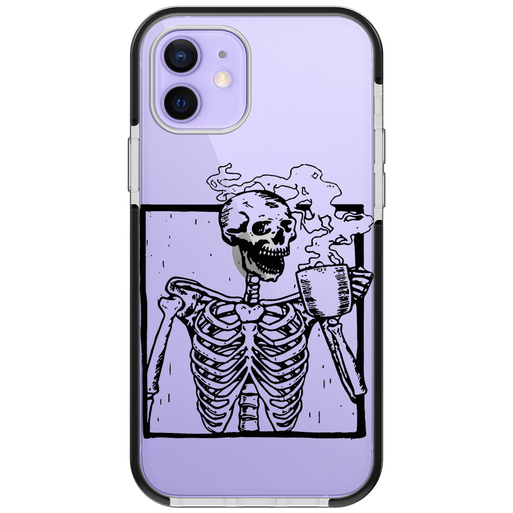 Coffee Skeleton Impact iPhone Case