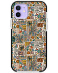 Spring Groovy Pattern Impact iPhone Case