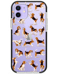 Beagle Hearts Impact iPhone Case