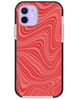 Psychedelic  Red Swirl iPhone Case