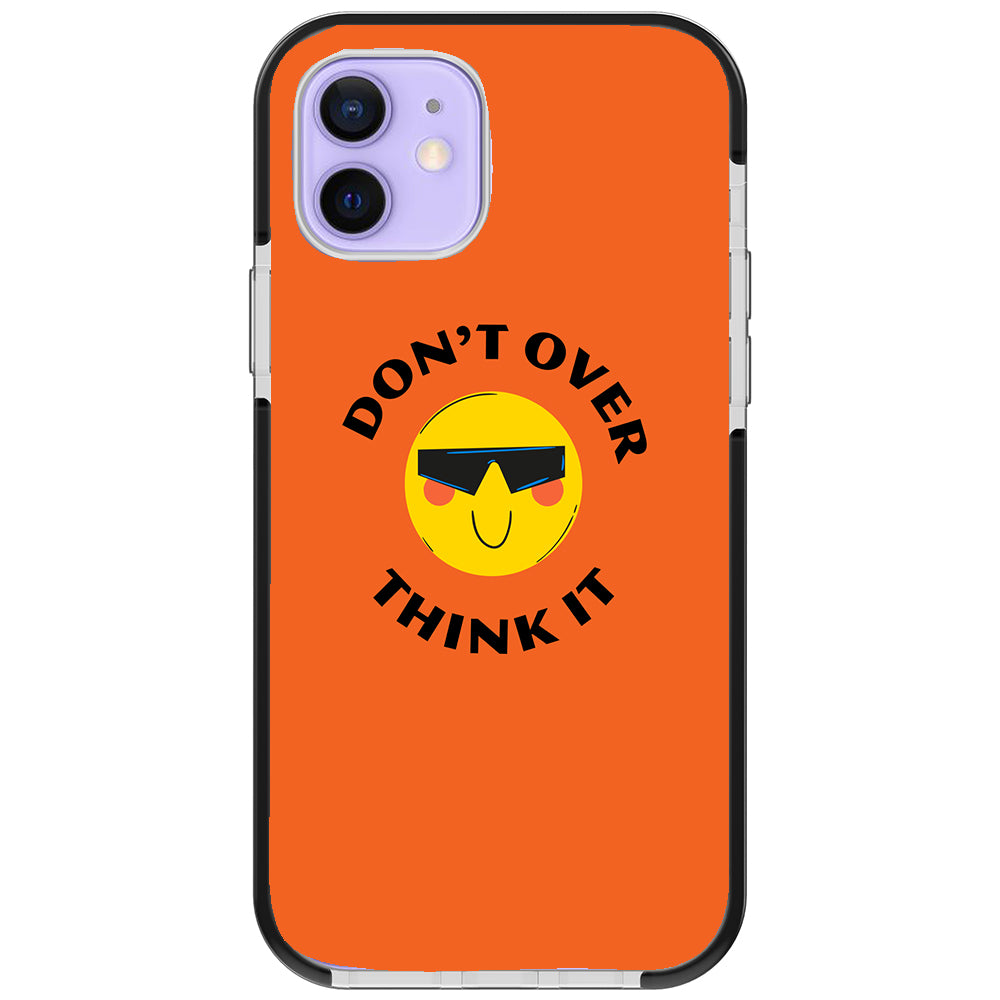 Don&#39;t Overthink Quote Impact iPhone Case