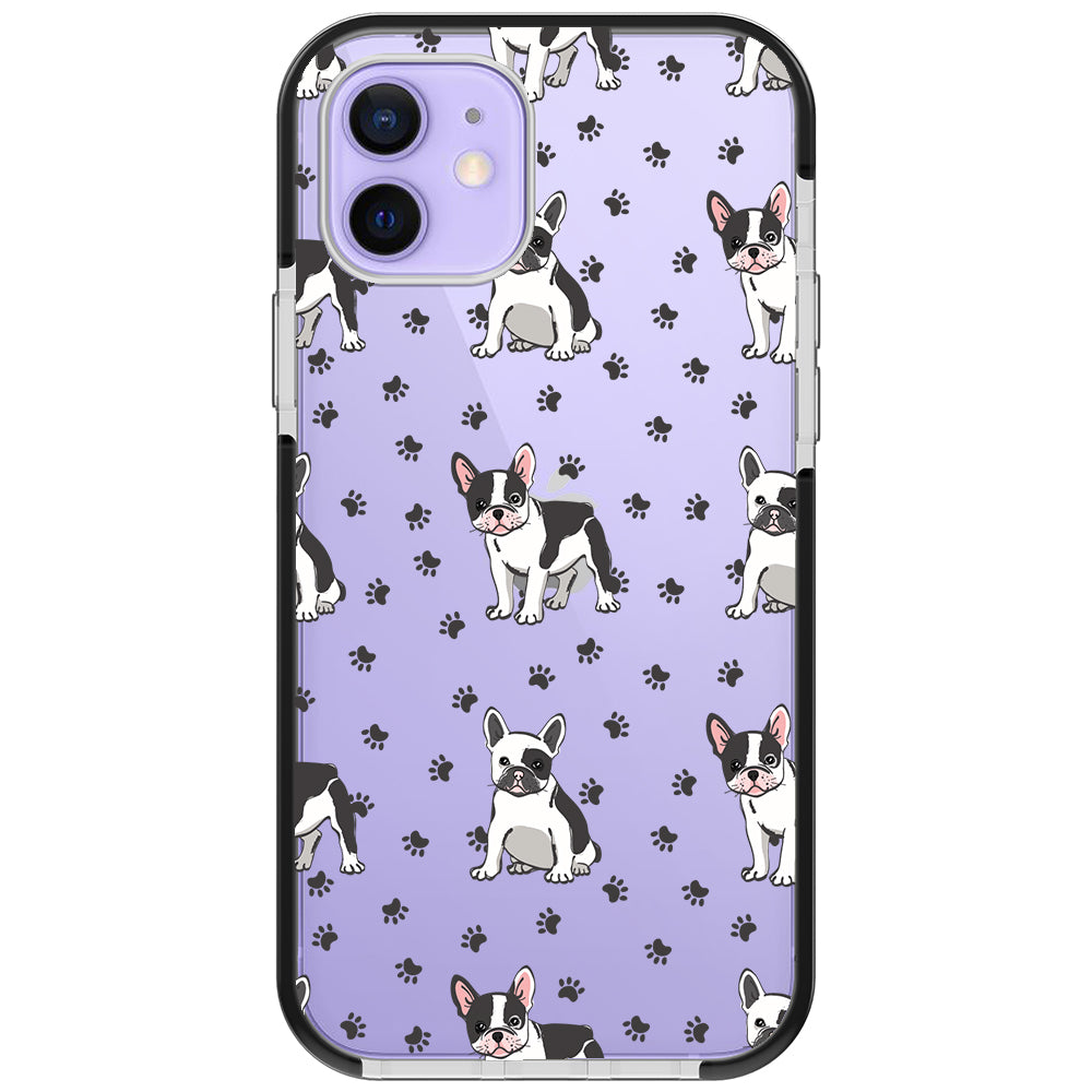 Frenchies Paws Collage Impact iPhone Case