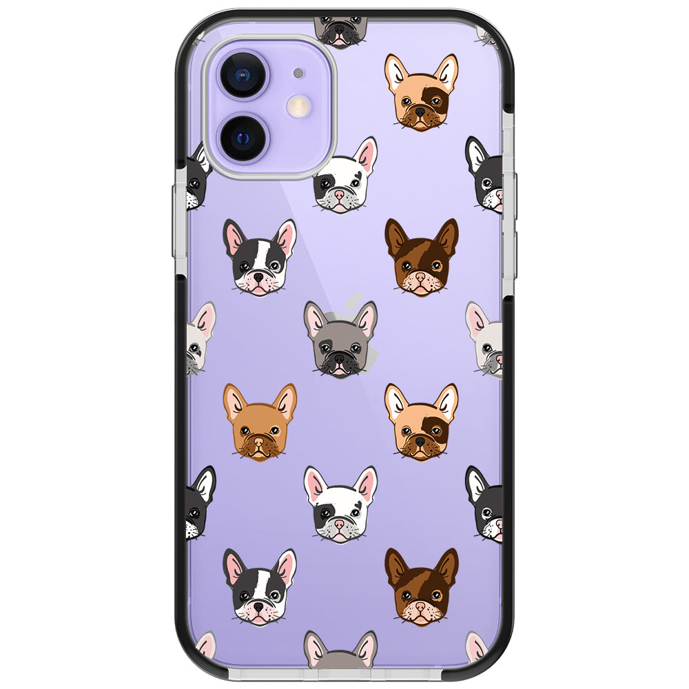 Frenchie Faces Impact iPhone Case