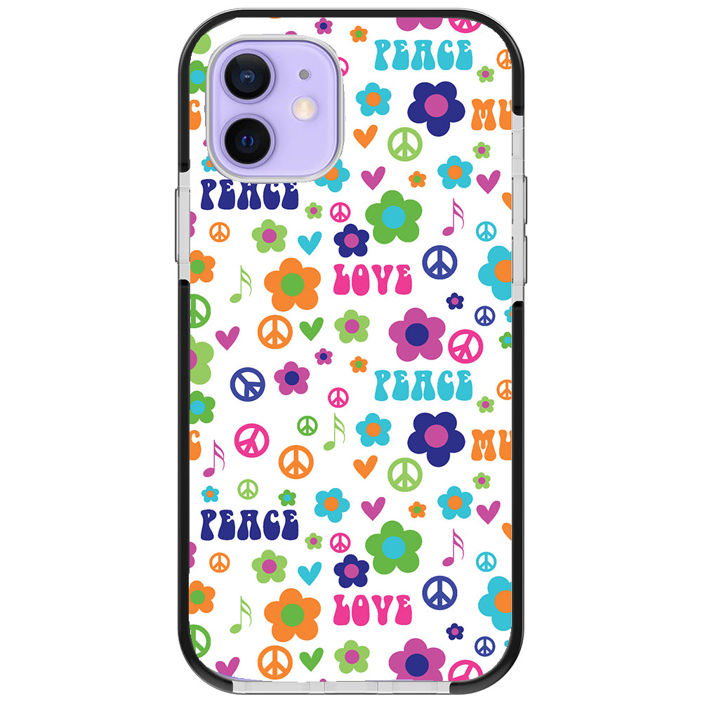 Love and Peace Impact iPhone Case