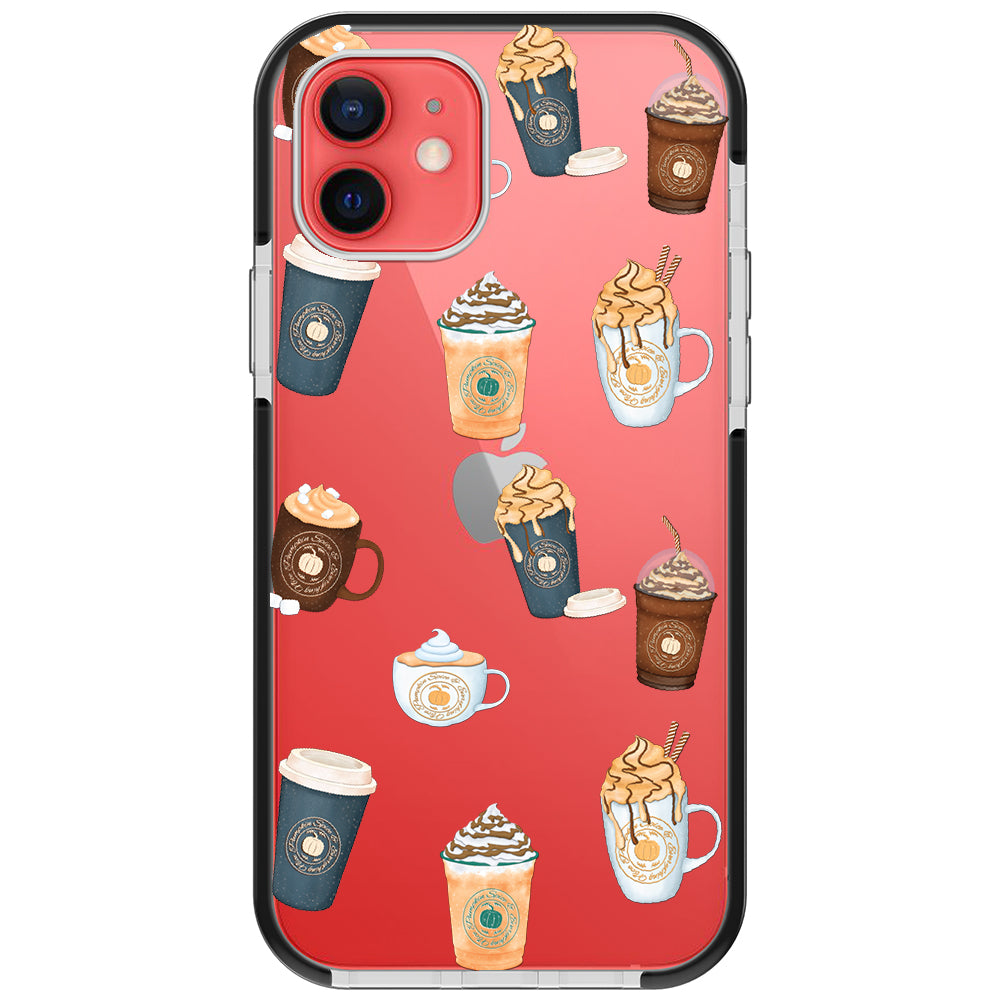 Pumpkin Spice Latte Collage iPhone Case