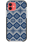 Ugly Sweater Blue White Impact iPhone Case