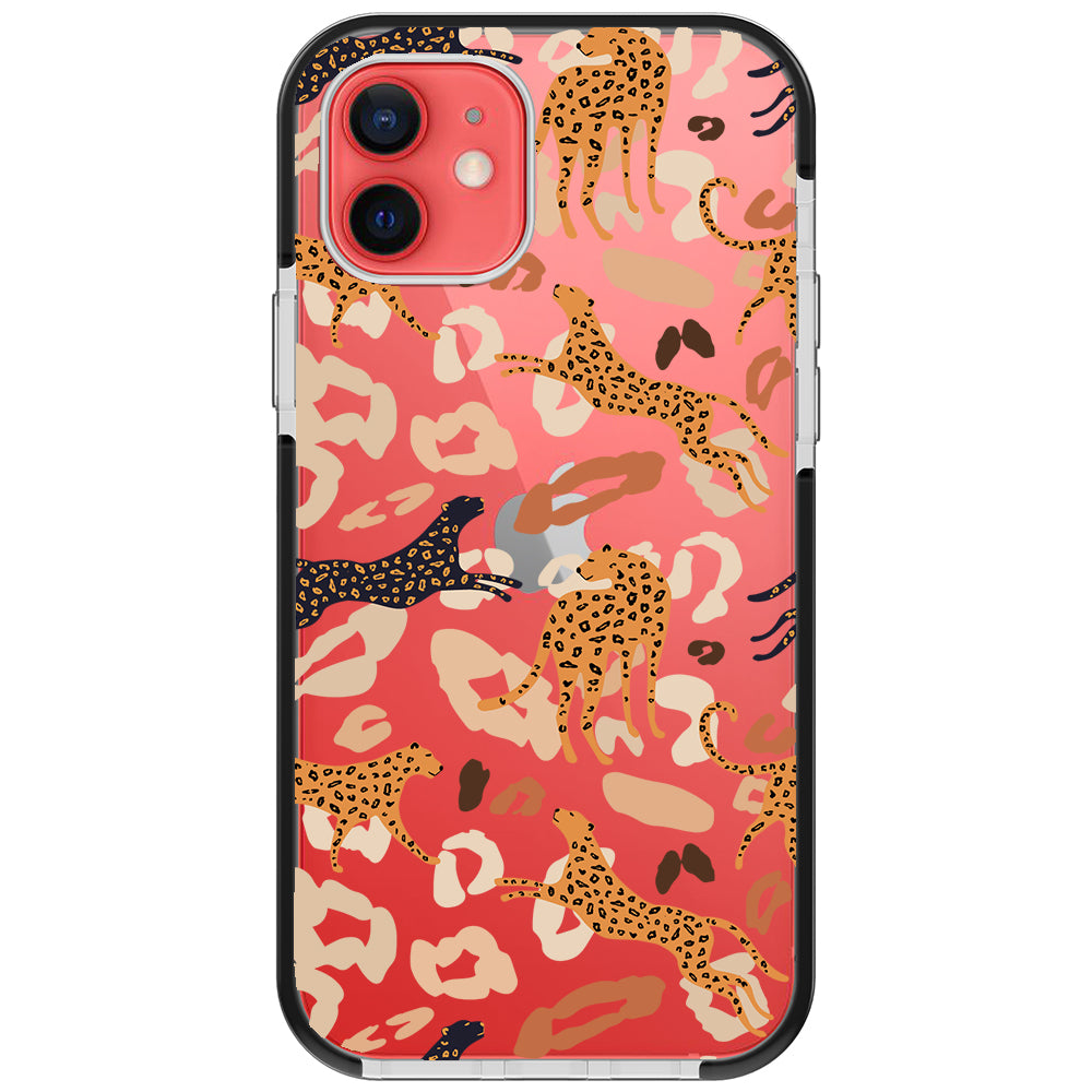 Abstract Leopard Impact iPhone Case