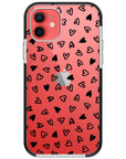 Little Hearts Impact iPhone Case