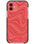 Psychedelic  Red Swirl iPhone Case