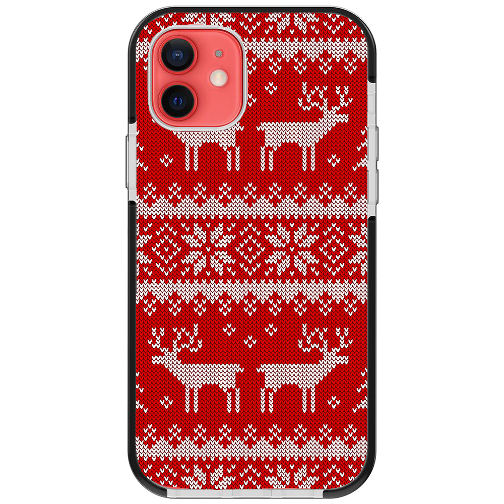 Ugly Sweater Red White Impact iPhone Case