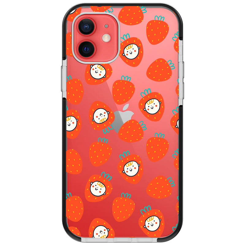 Baby Strawberry Collage Impact iPhone Case