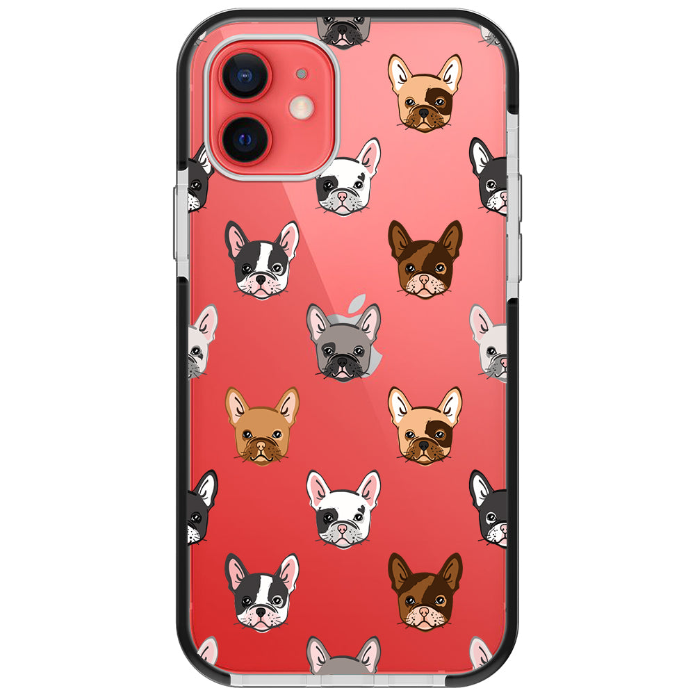 Frenchie Faces Impact iPhone Case