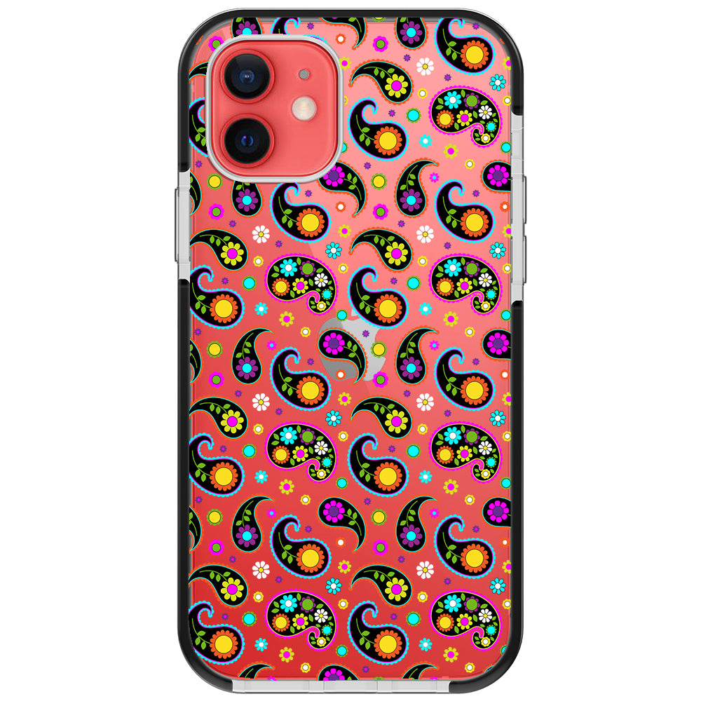 Colorful Paisley Impact iPhone Case