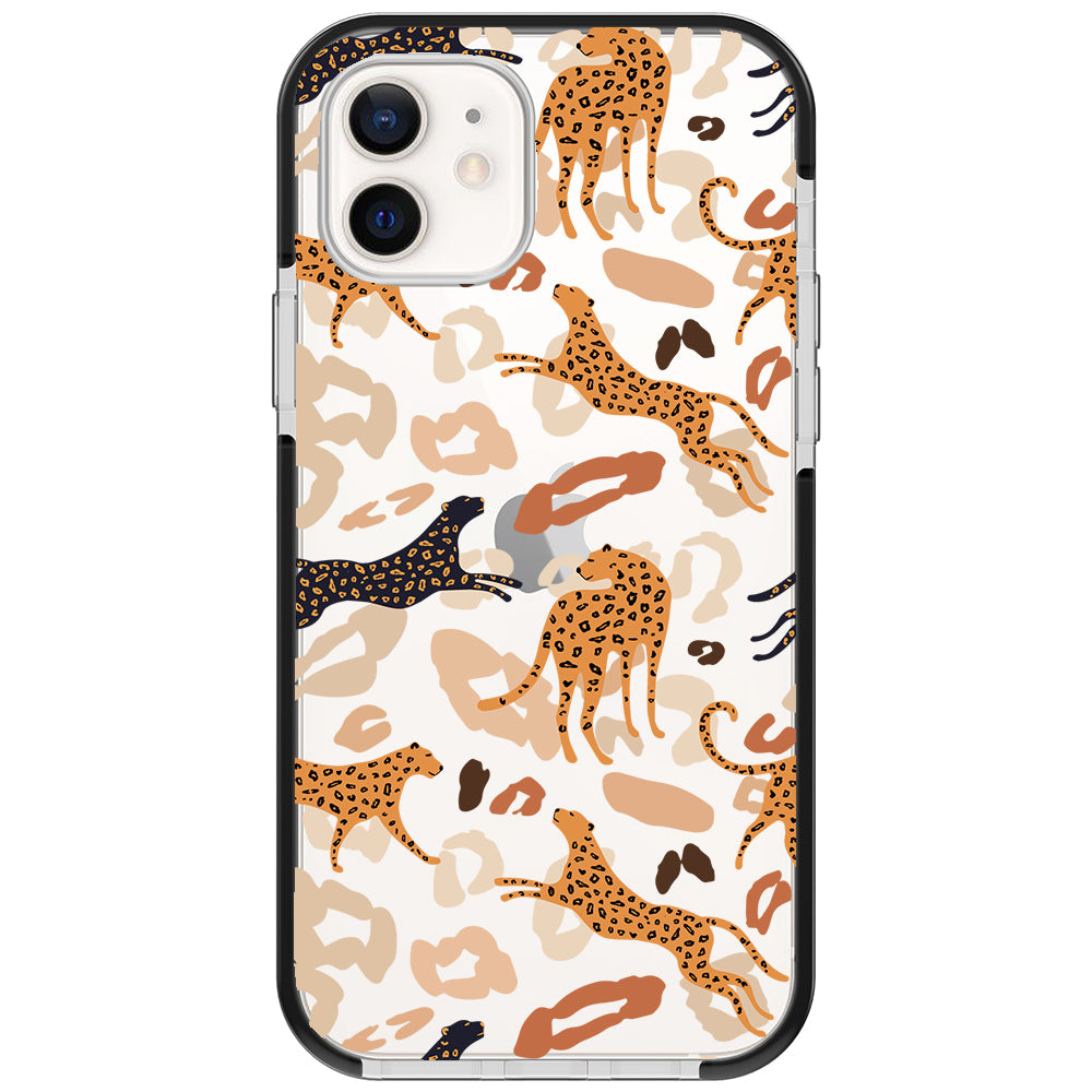 Abstract Leopard Impact iPhone Case