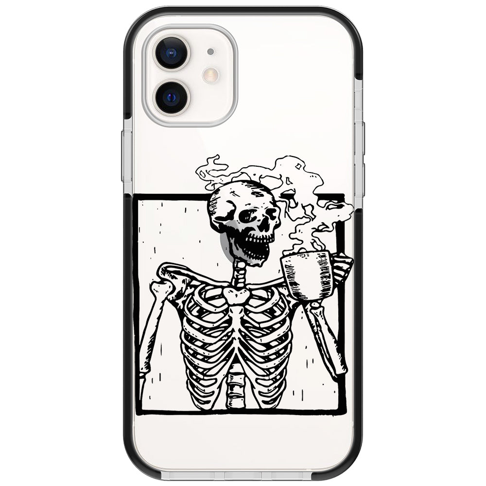 Coffee Skeleton Impact iPhone Case