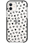 Little Hearts Impact iPhone Case