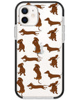 Baby Dachshund Collage Impact iPhone Case