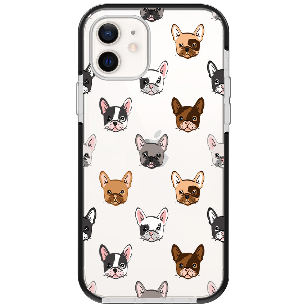 Frenchie Faces Impact iPhone Case