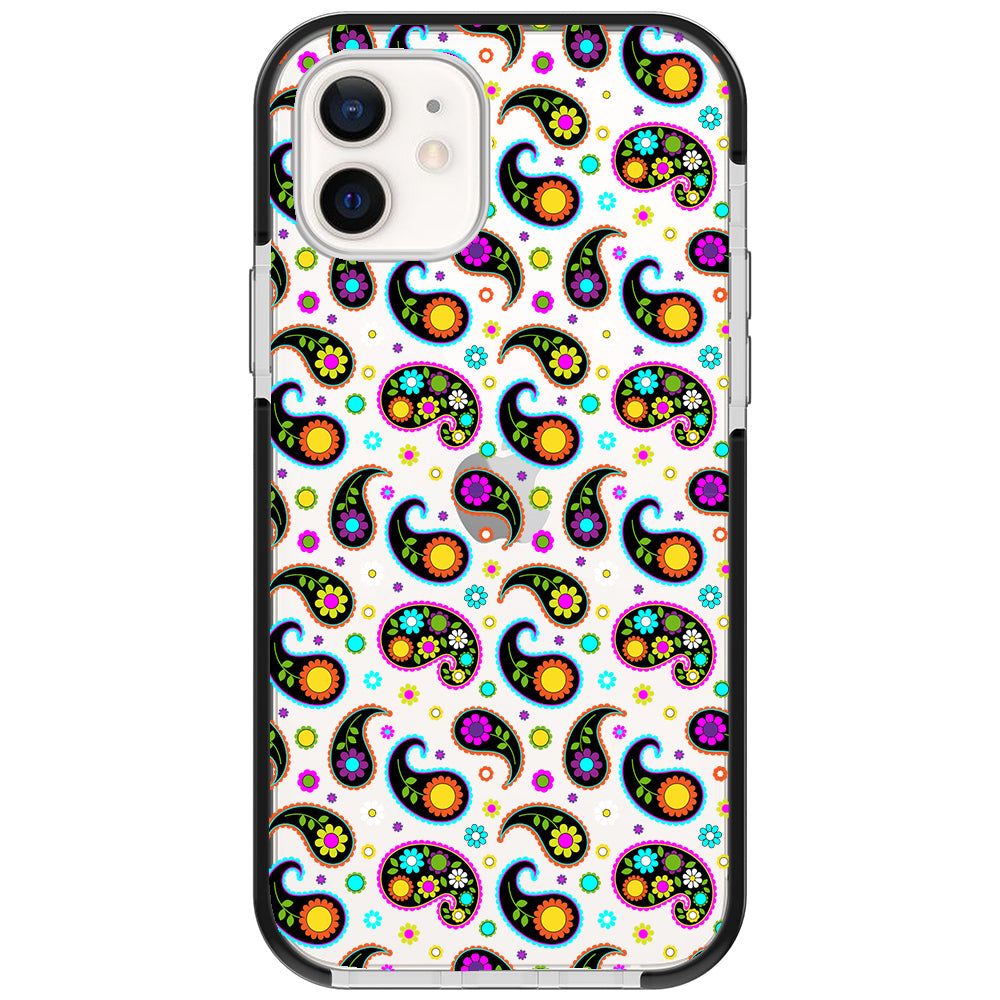 Colorful Paisley Impact iPhone Case