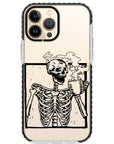 Coffee Skeleton Impact iPhone Case