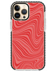 Psychedelic  Red Swirl iPhone Case