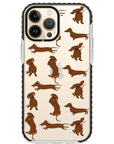 Baby Dachshund Collage Impact iPhone Case