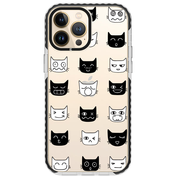 Cat Faces Impact iPhone Case