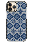 Ugly Sweater Blue White Impact iPhone Case