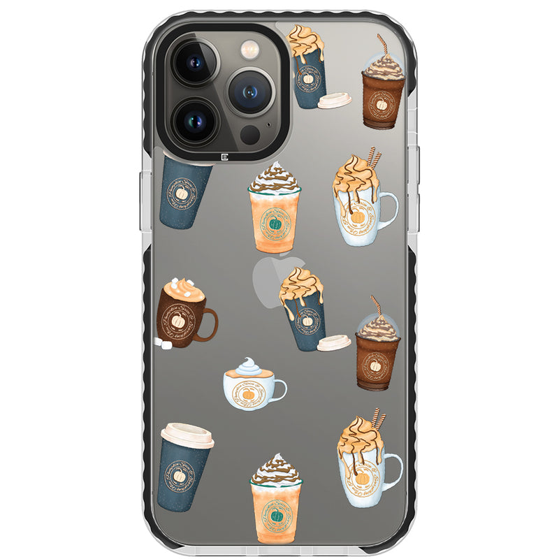 Pumpkin Spice Latte Collage iPhone Case