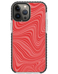 Psychedelic  Red Swirl iPhone Case