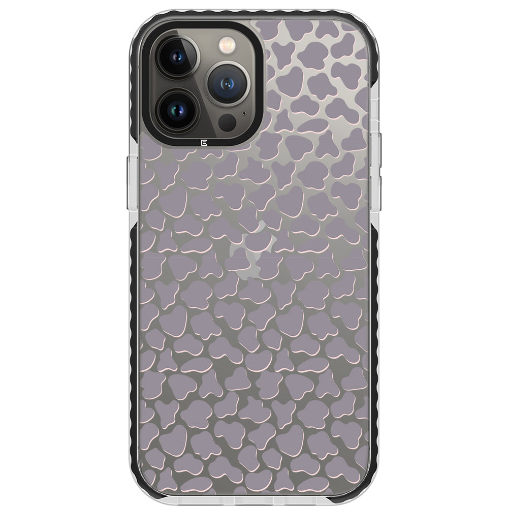 Gray Cow Print Phone Case