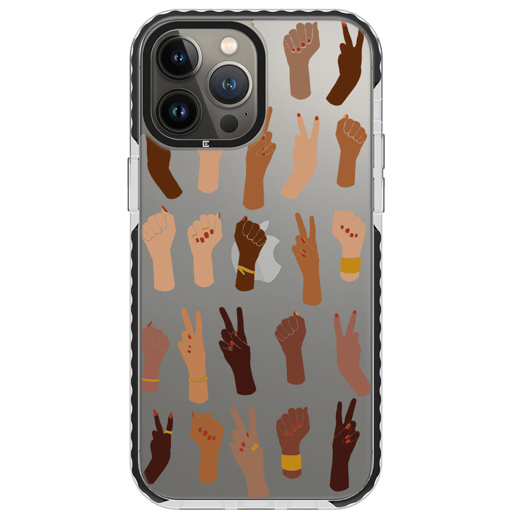 Womens Hands Impact iPhone Case