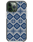 Ugly Sweater Blue White Impact iPhone Case