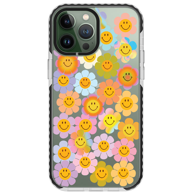 Smiley Flowers Impact iPhone Case