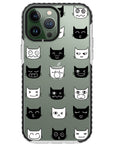 Cat Faces Impact iPhone Case