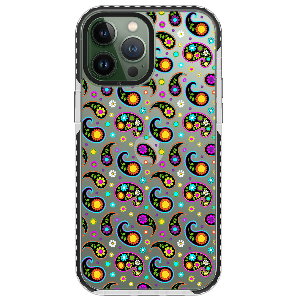 Colorful Paisley Impact iPhone Case